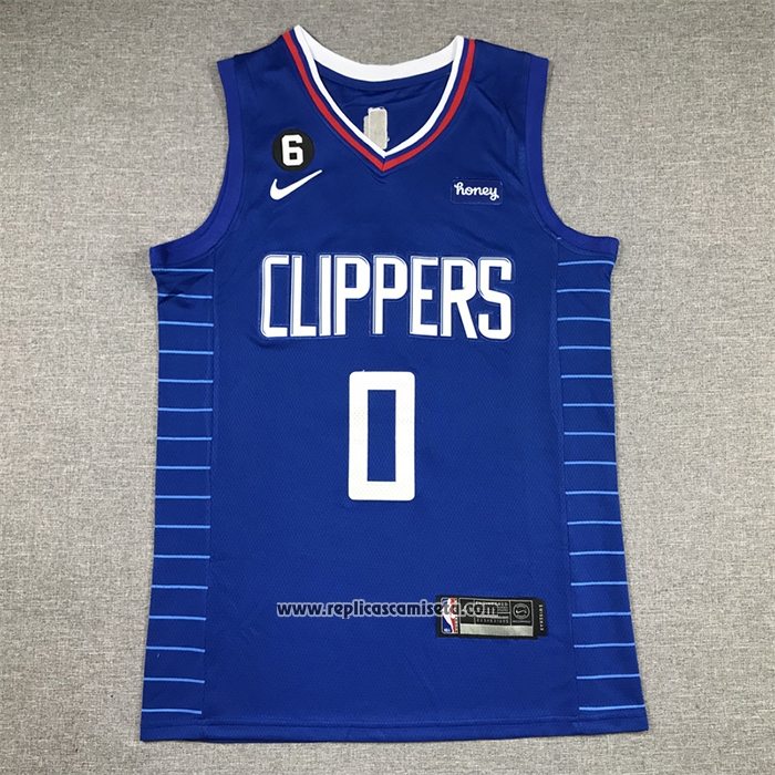 Camiseta Los Angeles Clippers Russell Westbrook #0 Icon 2022-23 Azul